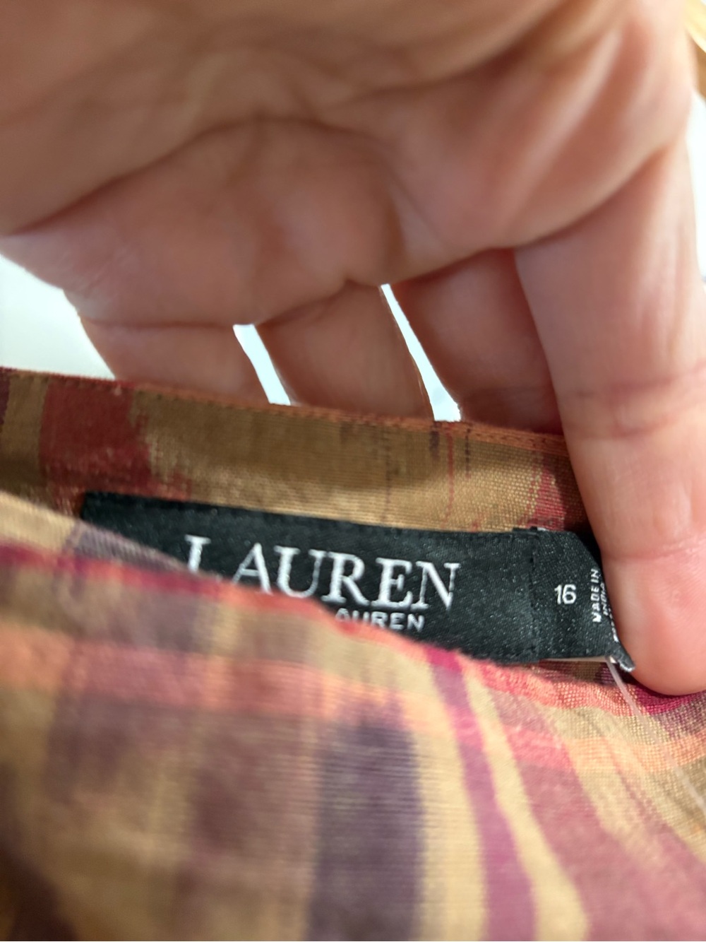 Women's Multi-Color Patterned Wrap Skirt - Picture 3 of 5